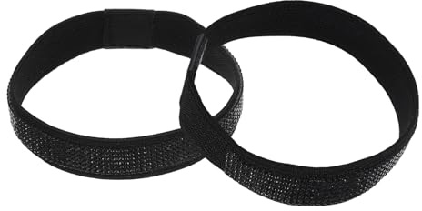 QUARKZMAN 1 par hälskoremmar avtagbara elastiska halkfria skosnören för kvinnor höga klackar sandaler tofflor svart strass