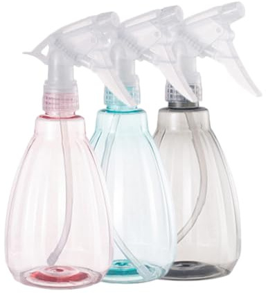 Housoutil Lot de 3 Arrosoirs à Fleurs 550 Ml en Plastique Vaporisateurs Rechargeables pour Jardinage Intérieur et Extérieur Outils Légers Multicolores pour Pulvérisation Précise