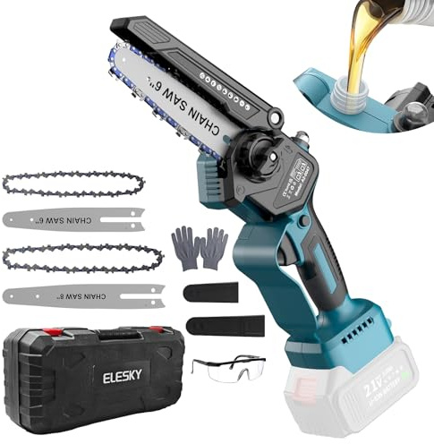 ELESKY Akku Kettensäge 6” und 8”, kompatibel mit Makita 18V, ohne Akku