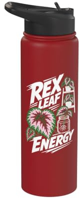 Rex Begonia Plant Energy Propagation Stainless Steel Insulated Water Bottle