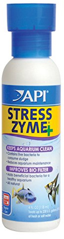 API Stress Zyme Cleaning Solution for Freshwater and Saltwater Aquariums, 118 ml Bottle