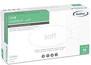 MaiMed® soft Einmalhandschuhe, Latex, gepudert 100 Stck.