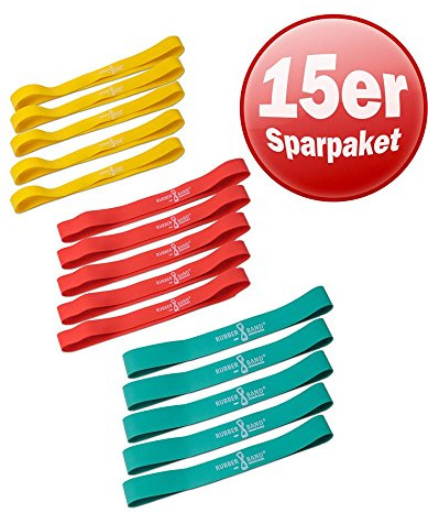 Dittmann Rubber-O 15er Set 3 Widerstände Training Functional Kraft Workout