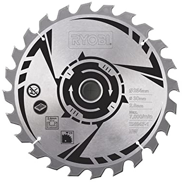 Ryobi SB254T25A1 24 Tooth TCT Mitre Saw Blade, 254 mm