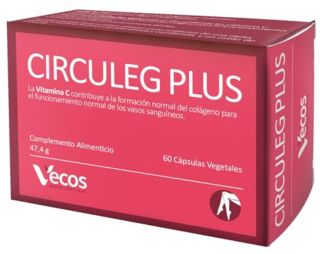 Circuleg Plus para Piernas Cansadas | Ayuda a Prevenir la Aparición de Varices | Efecto Antioxidante | Complemento Alimenticio con Ginkgo Biloba y Ruscus | 60 Cápsulas