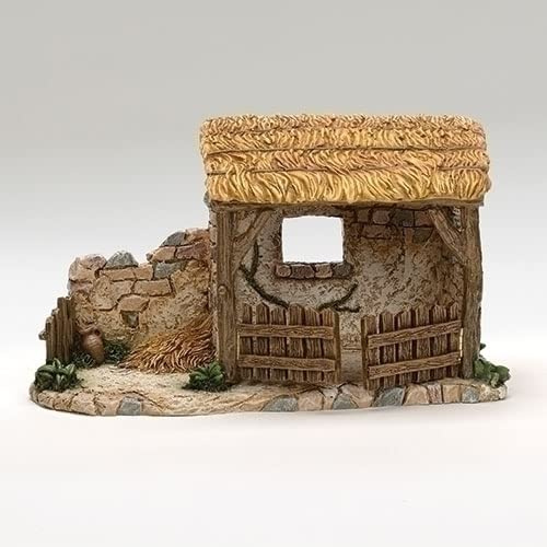 Fontanini by Roman Inc., Animal Corral, 5 Animals Collection, Nativity Figure and Accessories, Hand Sculpted and Painted