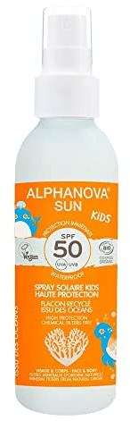 Protector Solar SPF 50 Niños Alphanova 125 ml.