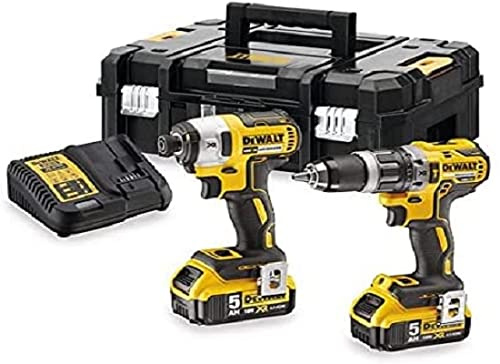 Dewalt DCK266P2T-XE 18V XR Li-Ion 2pc Kit combinato - 5.0Ah include DCD796 & DCF887 in TSTAK - (prodotto AU)