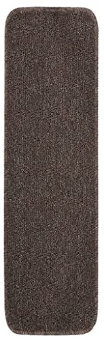 vidaXL 15x Alfombrillas de Escalera Antideslizante Autoadhesiva Protector Alfombra Peldaños Adhesivos Decoración Amortiguación Marrón 75x20 cm