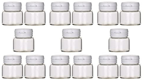 Pots Cosmétiques Vides en Verre Transparent 10g, Lot de 15