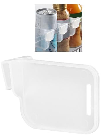Clear Plastic Storage Baskets Space Allocator, Refrigerator Partition Fridge Drawer Dividers Kitchen Refrigerator, Portable Drawer Separators Board,Creative Bottle Can Divider Combination