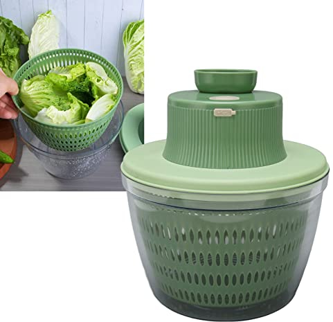 LetCart Essoreuse à salade électrique 2 en 1 avec chargement USB pour oignons, ail, persil - Vert