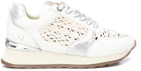 XTI - Zapatilla Mujer Blanco - Calzado Cómodo y Versátil - Moda Casual - Modelo 14377702 (Talla 39)