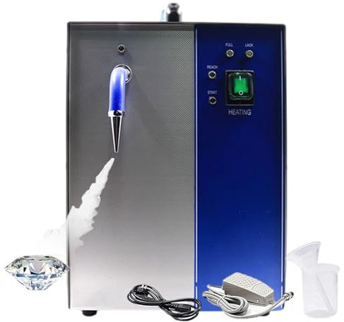 forplubossmmp Máquina Limpiadora A Vapor para Joyas De 2 L/4 L con Interruptor De Pie, Limpiador A Vapor para Joyas De Oro Y Plata De 135 °C, Máquina Limpiadora A Vapor Profesional para Gemas,4L