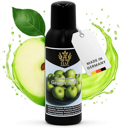 HAF Concentré d'infusion pour sauna Pomme verte 250 ml | Parfum sauna avec huiles essentielles naturelles | Infusion de sauna sans additifs artificiels | Huile de sauna pour un parfum intense et