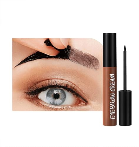 JUDEWY Tatuaggio per Sopracciglia Peel Off, Waterproof, Lozione per Sopracciglia Che Dura Fino a 3 Giorni per Un Look Più Definito (Marrone scuro)
