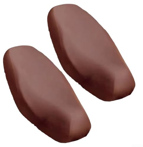 2Pcs Stretchy Motorcycle Cushion Covers Waterproof and Sunproof for PROTECTION for E Bikes and Scooters (Brown)