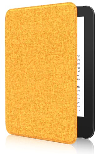 MoKo Hülle für 6 Amazon Kindle 11.Gen,2024/2022, Orange | Leichte Schutzhülle，Auto Aktiv-/Ruhemodus, wasserdichte Schutzhülle,für Amazon Kindle Basic 11. Generation 2024/2022