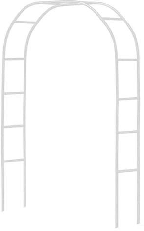 Metall-Gartenbogen für Kletterpflanzen, Outdoor, Terrasse, dekorative Hochzeitsblumen, Dekorationen, weißer hoher Bogen, Rosen-Pflanzenturm, ideal für Pflanzenklettern