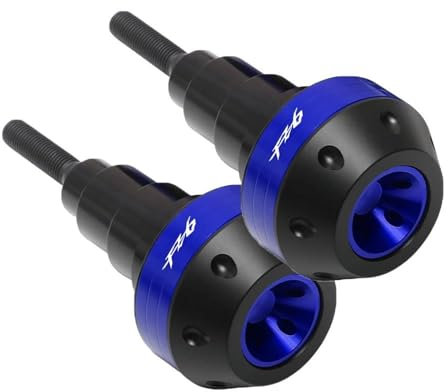 EQJSHL Motorrad Stoßstange Rahmen Slider Crash Protector Drop Ball Für FZ1 FZ6 FZ8 Fallende Schutz Crash Pad Zubehör Sturzschutz Sturzpads(BLAU,X-2)
