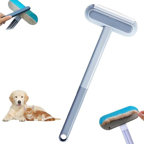4 In 1 Pet Hair Removal Tool, Multifunctional Hair Removal Brush, Pet Hair Remover, Dog Hair Remover For Carpet, Adjustable Dog Cat Hair Catcher Carpet Rake With Hooks, Reusable (1 pc)