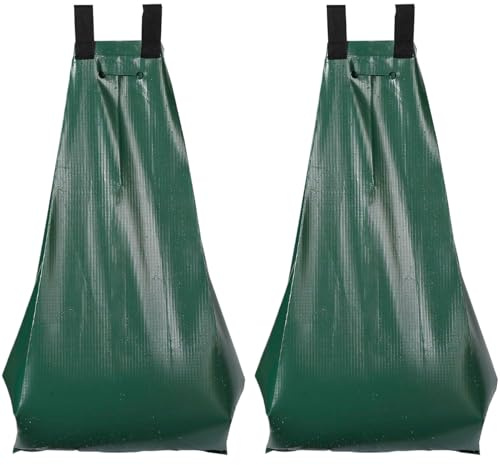 2 Stück Baumbewässerungssack, 75 L Wassersack für Bäume, Baumbewässerungsbeutel, Bewässerungssack mit Reißverschluss, Robust und Wetterbeständig für kleine und große Bäume, Jungbäume und Sträucher