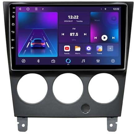 Android 12 Car Multimedia Player for Subaru Impreza 2002-2007, 9 Touch Screen Radio with CarPlay/Android Auto/Steering Wheel Controls/OBD2/DVR, 1+32GB