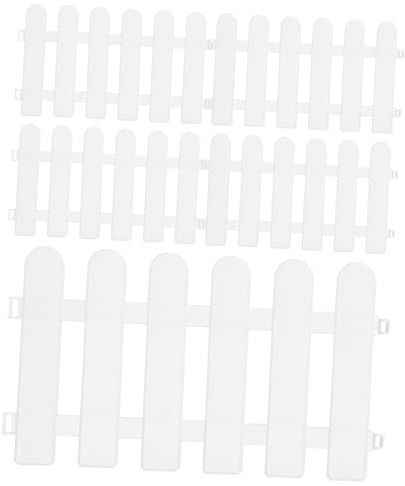 ibasenice 5Pezzi Recinzione Decorativa per Cortile Forma Flessibile Staccionata per Decorazioni Natalizie e Spazi Esterni