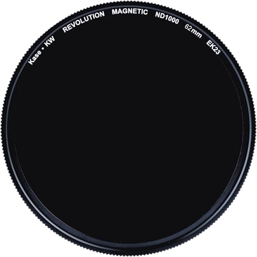 Kase KW Revolution Plus Magnetic Shockproof ND1000 10 Stop Neutral Density Filter Low Reflection Optical Glass (62mm)