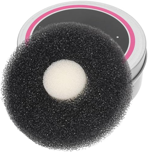 Limpiador de Brochas de Maquillaje Negro de Metal, Caja | Lavable, Uso por Ambos Lados, Elimina Color de Pinceles, Formato para Limpieza Cosmética