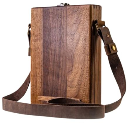 Writers Messenger Wood-låda, A5 trälåda för konstnärsverktyg och borstförvaring – 25 x 19 x 6 cm lätt och bärbar trälåda för skissare författare arkitekter målningar