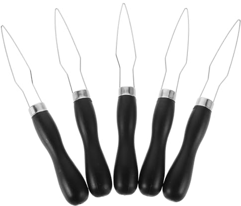 FOMIYES 5 Pezzi Strumento per Attaccare i Pulsanti in Plastica Nera Utensile per Infilare e Cucire Chiusura Forte Accessorio per Cucito Fai da Te Adatto per Abbottonare Camicie e