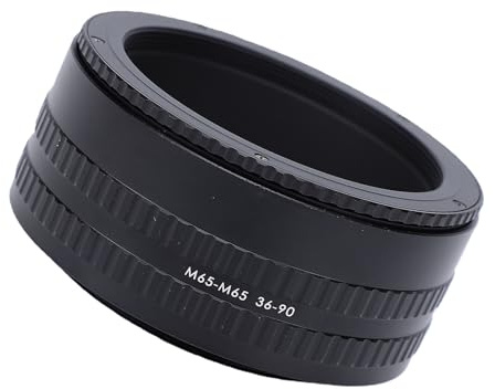 Generic Camera Lens Mount Adapter for Manual Focusing 36-90mm M65 to M65 Aluminum Alloy Black