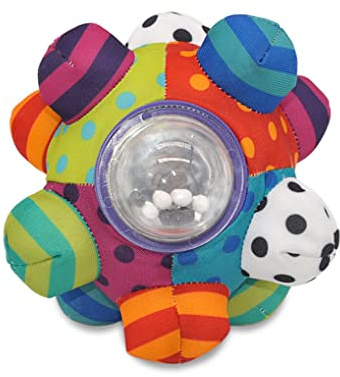 Xdyyjrasa Colorful Bumpy Rattle Ball Baby Toy – Learning Developmental Bell Toy Creative Stereo Infant Sensory