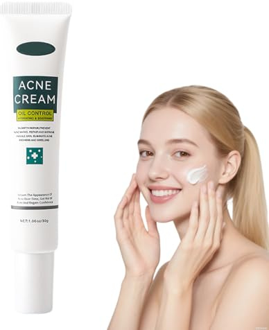 JYXTOR 1pcs Pommade Anti-acné,Atténuer Cicatrice D'acné Crème Anti-acné,Les à Tendance Acnéique,Soin Localisé Atténuer Cicatrice D'acné 30g(A)
