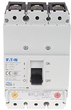 Eaton xEnergy Eaton Moeller, Leistungsschalter MCCB 1-polig, 100A / Abschaltvermögen 50 kA 690V 500V, Fest, L. 90mm