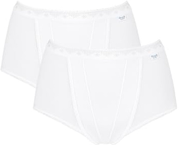 Sloggi Control Maxi 2P, Slip Donna, Bianco, 44 (Pacco da 2)