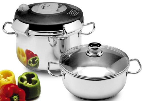 Artame 38100 Luna Ensemble Autocuiseurs INOX 18/10 6 + 4 L