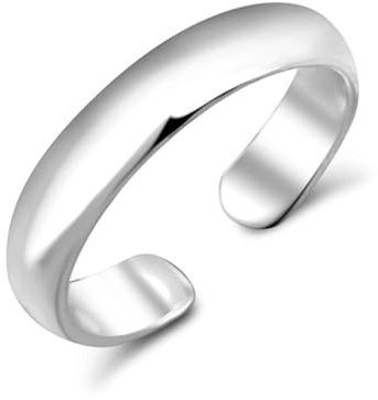 FIVE-D - Anello da piede da donna, in argento Sterling 925, One-Size, Argento sterling, Non pietra preziosa
