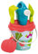 Arenero Cubo de Playa Jardín Completo 17cm