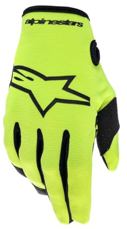 Alpinestars Handschuhe Radar Neon Gelb/Schwarz | Wetterfester Fahrkomfort