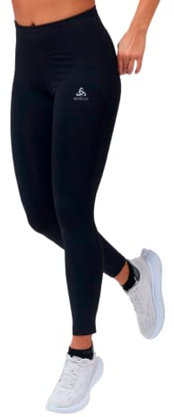 Odlo Damen Essential Tights Laufbekleidung Lauftight Schwarz - Schwarz L