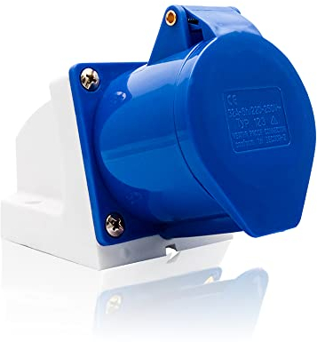 3 PIN Industrial Field Plug Socket, IP44 16A / 32A 240V Replacement Sockets for Camping Caravan Industrial