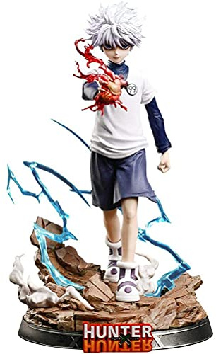 TAIPPAN Hunter X Hunter Figur, Actionfigur Killua Zaoldyeck Figma Anime Figuren Modell Spielzeug Puppe Geschenke für Kinder, 26.9cm