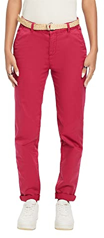 ESPRIT Damen 023ee1b333 Hose, Dark Pink, 32W / 32L EU