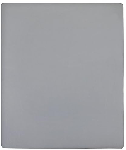 vidaXL 2X Sábanas Bajeras Jersey Colcha Ropa para Cama Encimera Descanso Habitación Dormitorio Hostelería Casa Hogar Interior Algodón Gris