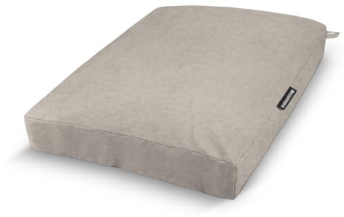 HAPPERS Cojín de Suelo Naylim Mate Impermeable Multiusos para Exterior, Banco y Palets - Comodidad y Versatilidad en un sólo Cojín Piedra 60x80