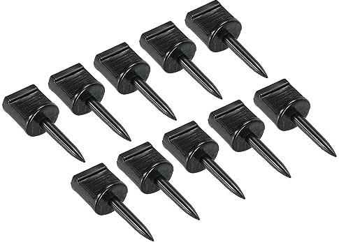 PATIKIL Bogenschießen Zielstifte 10 Stück Scheibennägel Nylon Nägel Aufnahme Zielstift Fixiert Bogensport Zubehör für Zielscheibe Bogenschießen Halten Papierfläche Schwarz
