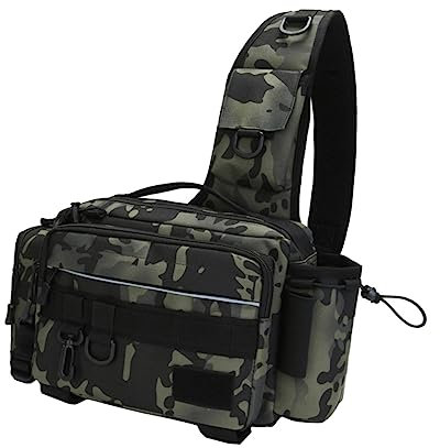Happyyami 1stück Multifunktionale Angeltasche Aus Strapazierfähigem Mit Verstellbarem Schultergurt Für Angeln Outdoor-aktivitäten Große Kapazität Für Angler Und Outdoor-fans