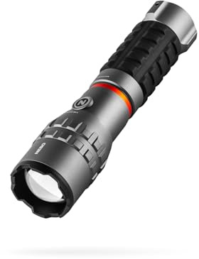 NEBO Slyde King 4K USB‑C Rechargeable Dual‑Light Flashlight & Work Light – 4 000 Lumens + 500 Lumens COB, 4× Zoom, Dimmable Memory, Magnetic Base, IP67 Waterproof